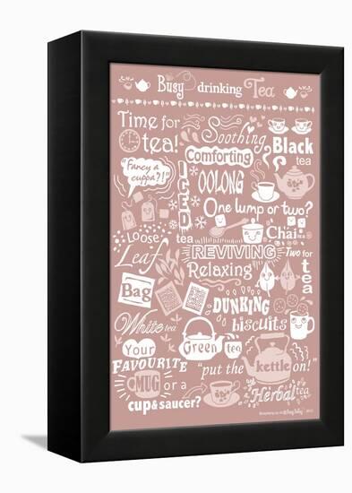 Busy Drinking Tea-Busy Being-Framed Premier Image Canvas