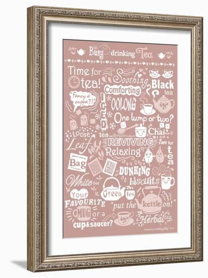 Busy Drinking Tea-Busy Being-Framed Giclee Print