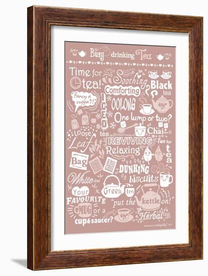 Busy Drinking Tea-Busy Being-Framed Giclee Print