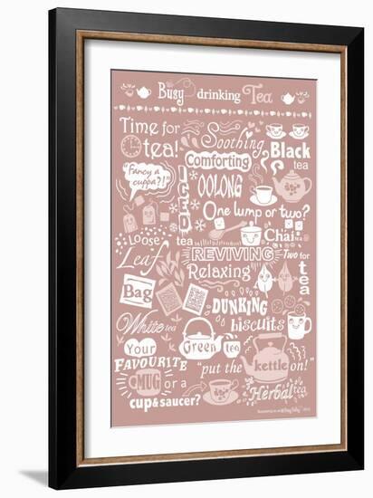 Busy Drinking Tea-Busy Being-Framed Giclee Print
