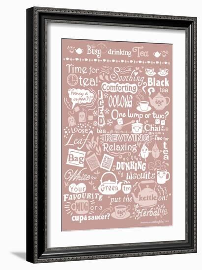 Busy Drinking Tea-Busy Being-Framed Giclee Print