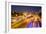 Busy Highway Traffic at Dusk in Sao Paulo, Brazil-Alex Saberi-Framed Photographic Print