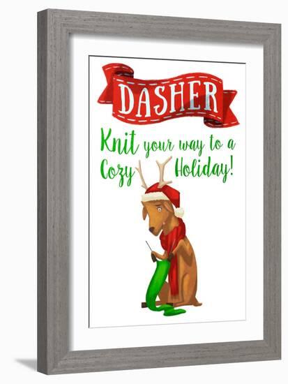 Busy Reindeer I-Sd Graphics Studio-Framed Art Print