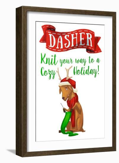Busy Reindeer I-Sd Graphics Studio-Framed Art Print