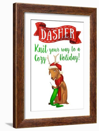 Busy Reindeer I-Sd Graphics Studio-Framed Art Print