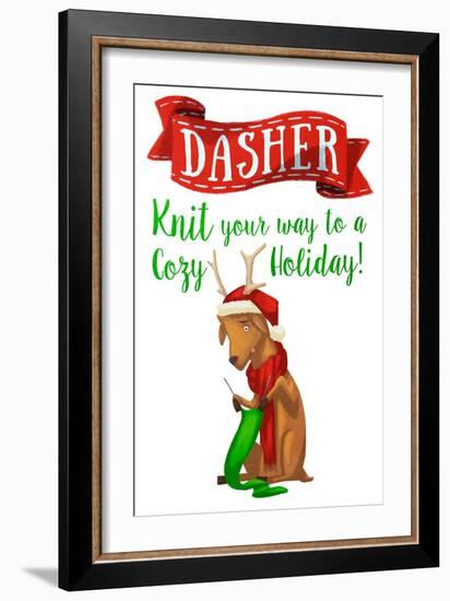 Busy Reindeer I-Sd Graphics Studio-Framed Art Print