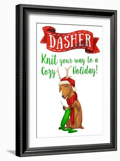 Busy Reindeer I-Sd Graphics Studio-Framed Art Print