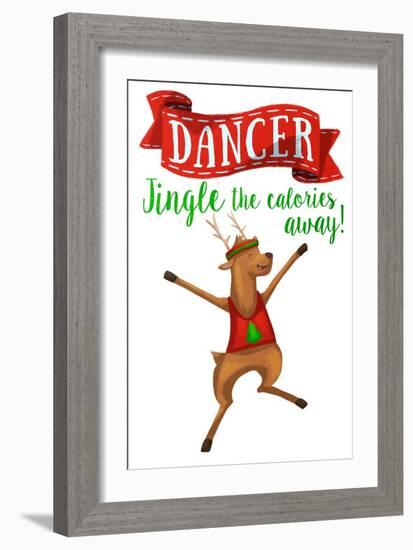 Busy Reindeer II-Sd Graphics Studio-Framed Art Print