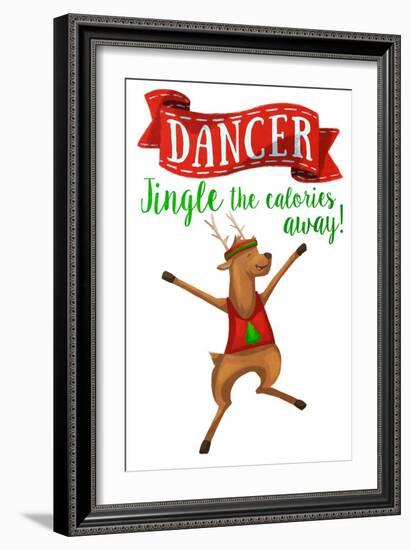 Busy Reindeer II-Sd Graphics Studio-Framed Art Print