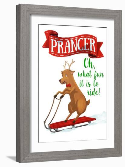 Busy Reindeer III-Sd Graphics Studio-Framed Art Print