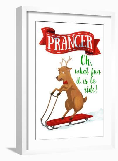 Busy Reindeer III-Sd Graphics Studio-Framed Art Print