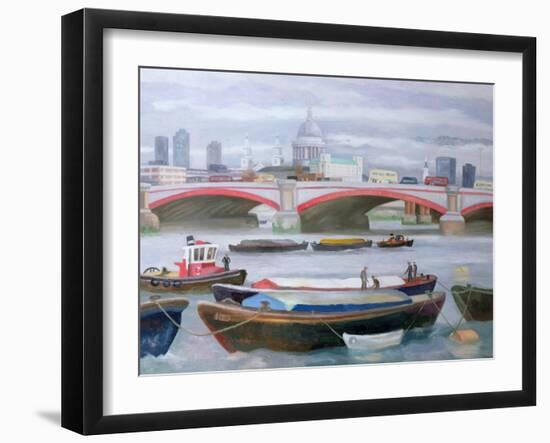 Busy Scene at Blackfriars, 2005-Terry Scales-Framed Giclee Print