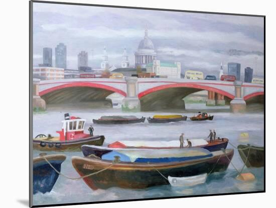 Busy Scene at Blackfriars, 2005-Terry Scales-Mounted Giclee Print