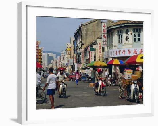 Busy Street, Georgetown, Penang, Malaysia-Fraser Hall-Framed Photographic Print