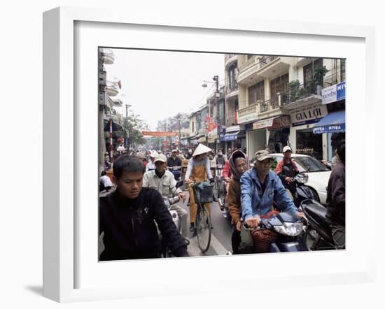 Busy Street, Hanoi, Vietnam, Indochina, Southeast Asia, Asia-Upperhall Ltd-Framed Photographic Print