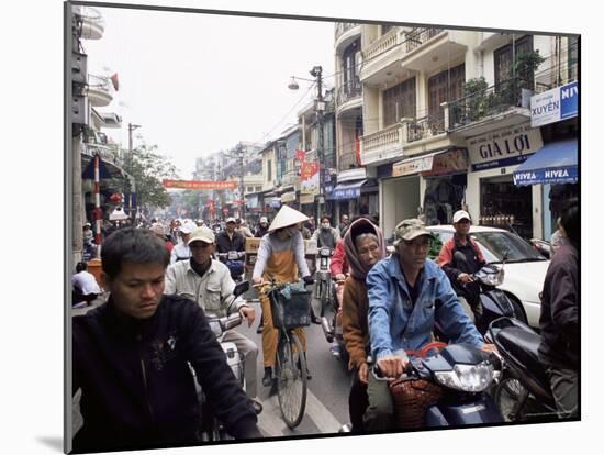 Busy Street, Hanoi, Vietnam, Indochina, Southeast Asia, Asia-Upperhall Ltd-Mounted Photographic Print