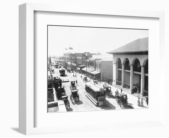 Busy Street in Kingston-null-Framed Photographic Print