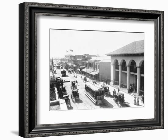 Busy Street in Kingston-null-Framed Photographic Print