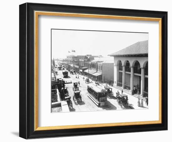 Busy Street in Kingston-null-Framed Photographic Print