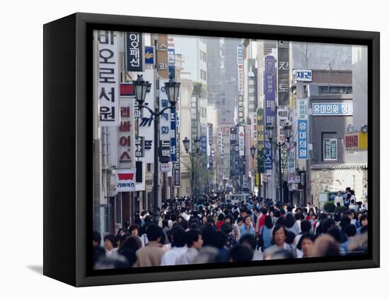 Busy Street in Seoul, South Korea, Korea, Asia-Alain Evrard-Framed Premier Image Canvas