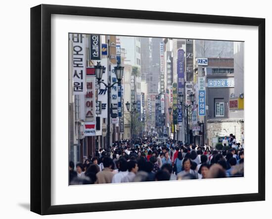 Busy Street in Seoul, South Korea, Korea, Asia-Alain Evrard-Framed Photographic Print