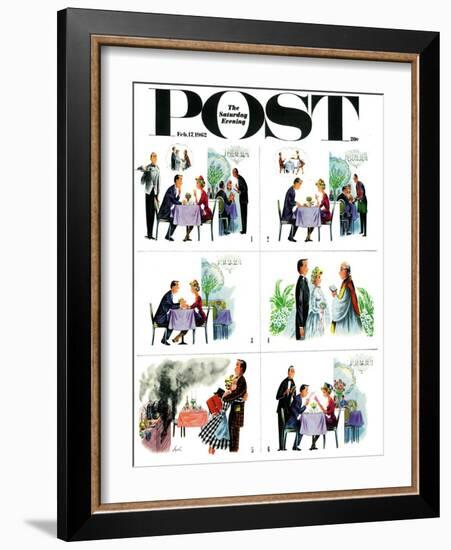 "But Can She Cook?," Saturday Evening Post Cover, February 17, 1962-Constantin Alajalov-Framed Giclee Print