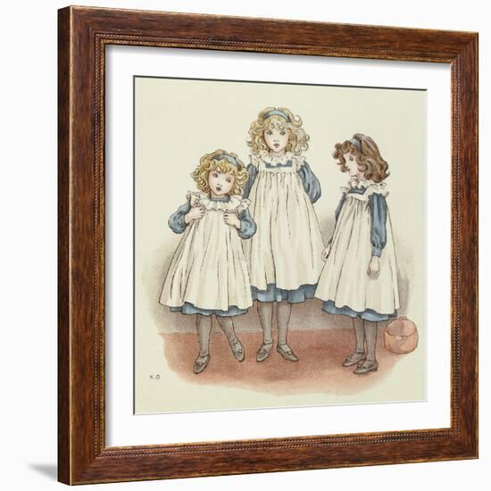 But Flinders Foots Were Cold, from 'April Baby's Book of Tunes', 1900 (Colour Litho)-Kate Greenaway-Framed Giclee Print