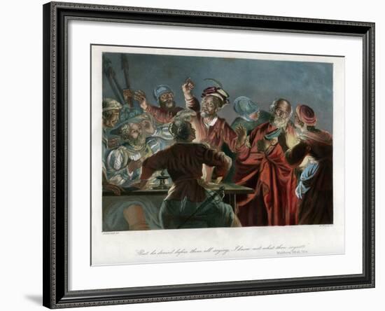 But He Denied before Them All Saying, I Know Not What Thou Sayest, C1850-William French-Framed Giclee Print