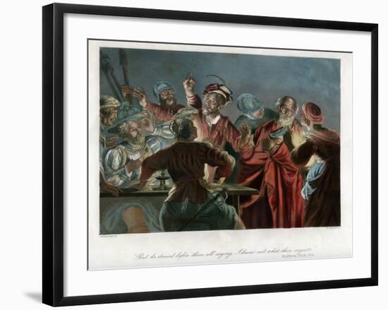 But He Denied before Them All Saying, I Know Not What Thou Sayest, C1850-William French-Framed Giclee Print