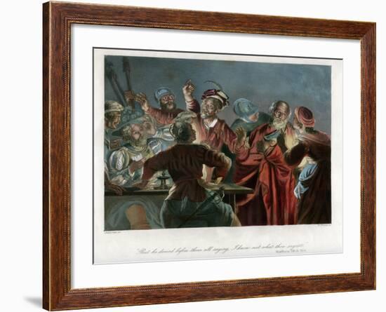 But He Denied before Them All Saying, I Know Not What Thou Sayest, C1850-William French-Framed Giclee Print