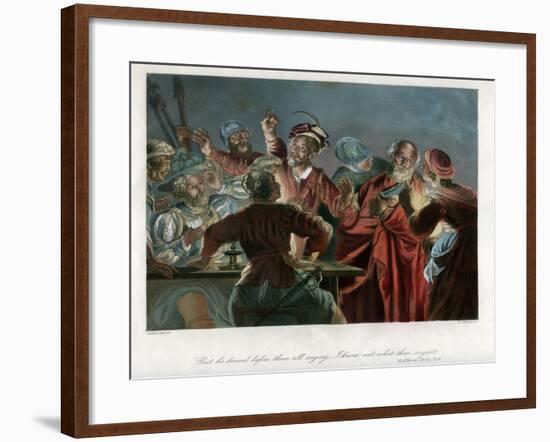 But He Denied before Them All Saying, I Know Not What Thou Sayest, C1850-William French-Framed Giclee Print