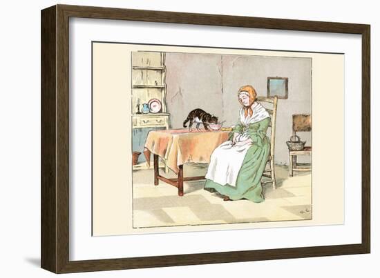 But Mrs. Blaize Died Penniless-Randolph Caldecott-Framed Art Print