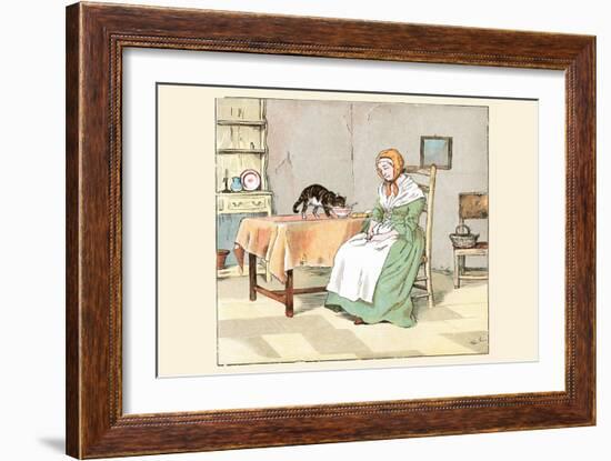 But Mrs. Blaize Died Penniless-Randolph Caldecott-Framed Art Print