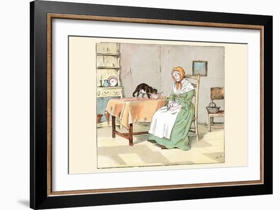 But Mrs. Blaize Died Penniless-Randolph Caldecott-Framed Art Print