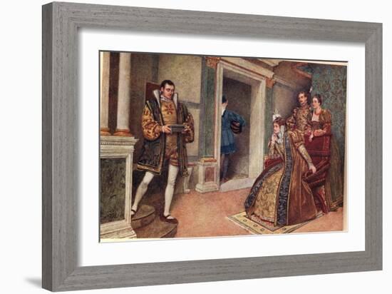 'But Thou, Thou Meagre Lead', Illustration from 'The Merchant of Venice'-Sir James Dromgole Linton-Framed Giclee Print