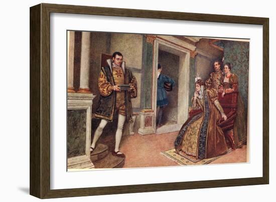 'But Thou, Thou Meagre Lead', Illustration from 'The Merchant of Venice'-Sir James Dromgole Linton-Framed Giclee Print