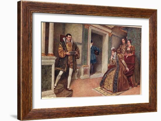 'But Thou, Thou Meagre Lead', Illustration from 'The Merchant of Venice'-Sir James Dromgole Linton-Framed Giclee Print