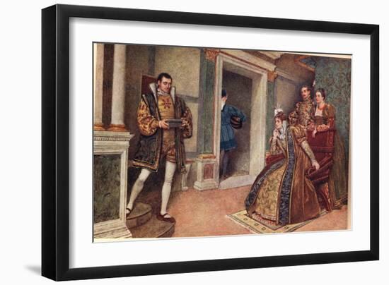 'But Thou, Thou Meagre Lead', Illustration from 'The Merchant of Venice'-Sir James Dromgole Linton-Framed Giclee Print