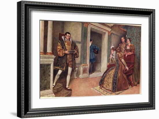 'But Thou, Thou Meagre Lead', Illustration from 'The Merchant of Venice'-Sir James Dromgole Linton-Framed Giclee Print