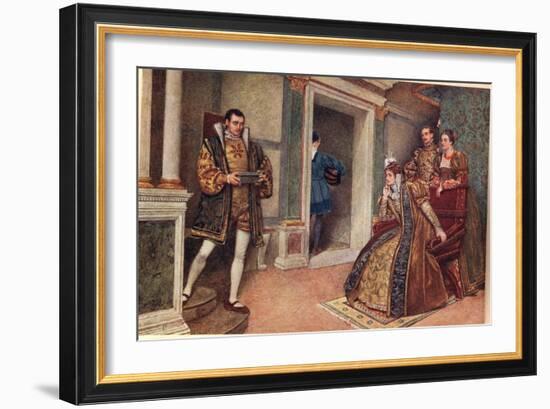 'But Thou, Thou Meagre Lead', Illustration from 'The Merchant of Venice'-Sir James Dromgole Linton-Framed Giclee Print