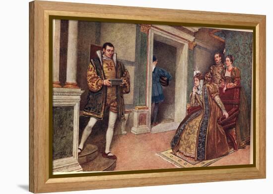 'But Thou, Thou Meagre Lead', Illustration from 'The Merchant of Venice'-Sir James Dromgole Linton-Framed Premier Image Canvas