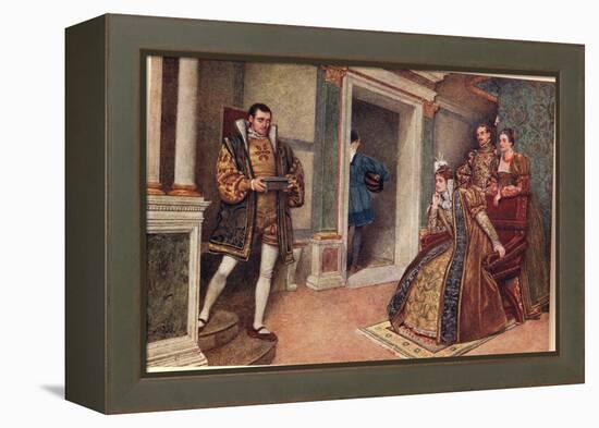 'But Thou, Thou Meagre Lead', Illustration from 'The Merchant of Venice'-Sir James Dromgole Linton-Framed Premier Image Canvas