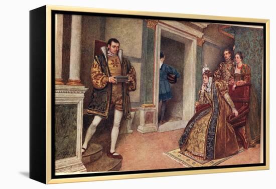 'But Thou, Thou Meagre Lead', Illustration from 'The Merchant of Venice'-Sir James Dromgole Linton-Framed Premier Image Canvas