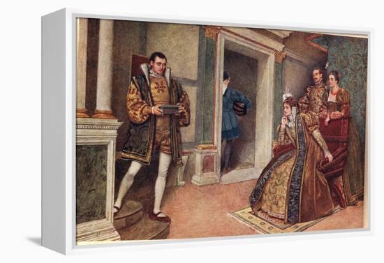 'But Thou, Thou Meagre Lead', Illustration from 'The Merchant of Venice'-Sir James Dromgole Linton-Framed Premier Image Canvas