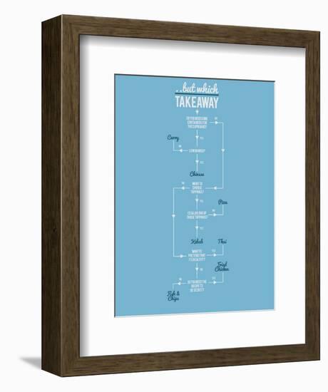 But Which Take-Away?-Stephen Wildish-Framed Giclee Print