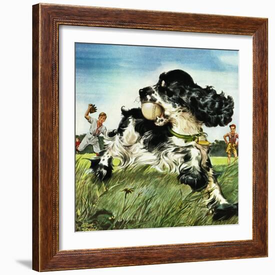 "Butch and Baseball," June 18, 1949-Albert Staehle-Framed Premium Giclee Print