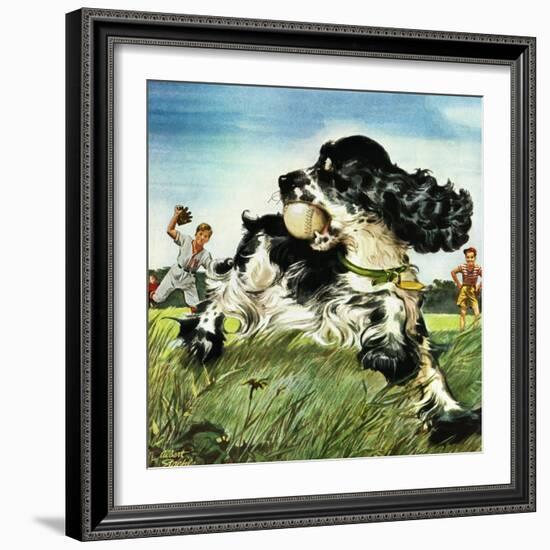 "Butch and Baseball," June 18, 1949-Albert Staehle-Framed Premium Giclee Print