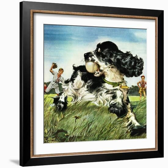 "Butch and Baseball," June 18, 1949-Albert Staehle-Framed Giclee Print