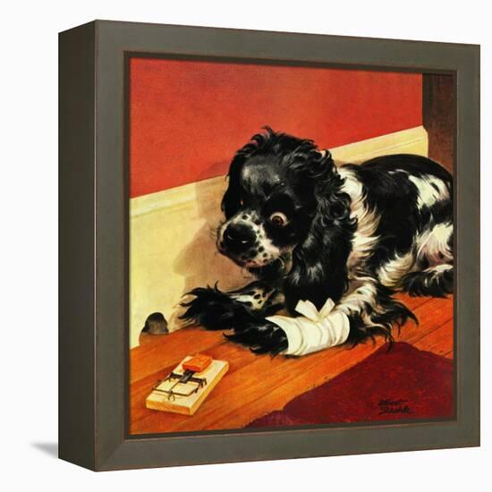 "Butch and Mousetrap," June 8, 1946-Albert Staehle-Framed Premier Image Canvas