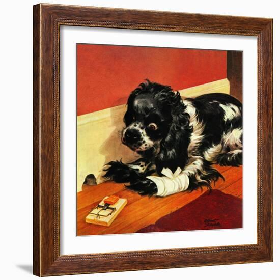 "Butch and Mousetrap," June 8, 1946-Albert Staehle-Framed Giclee Print